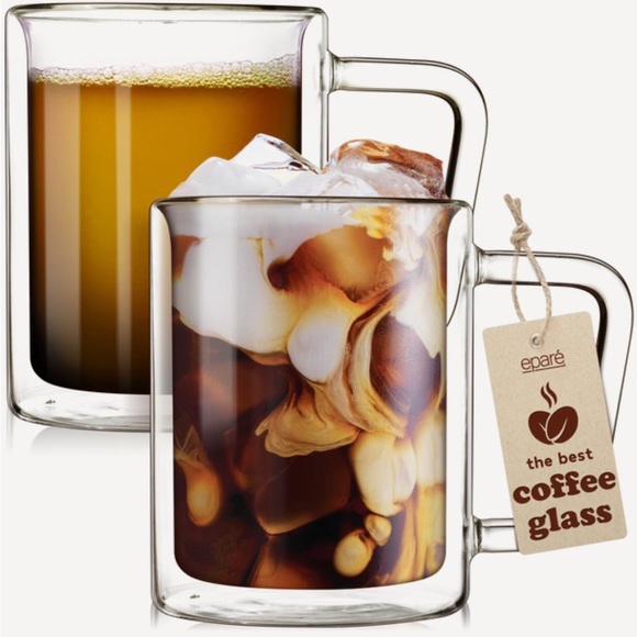 NIB Eparé 16oz Retro Large Coffee Mug (Set of 2) - Picture 1 of 6